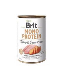 BRIT Mono Protein Turkey & Sweet Potato 400 g monoproteinové krmivo krůta a batát