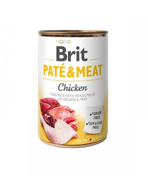 BRIT Pate&Meat chicken 400 g kuřecí paštika pro psy