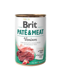 BRIT Pate&Meat zvěřina 400 g paštika se zvěřinou pro psy