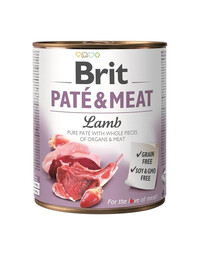 Brit Pate&Meat Lamb 800g Mokré krmivo pro psy