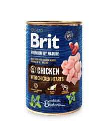 BRIT Premium by Nature Chicken and hearts 400 g kuřecí a srdce přírodní krmivo pro psy