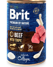 BRIT Premium by Nature Hovězí a dršťky 400 g hovězí maso a vnitřnosti přírodní krmivo pro psy