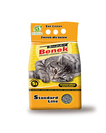 Super Benek Standard Line Natural přírodní stelivo pro kočky 25 l