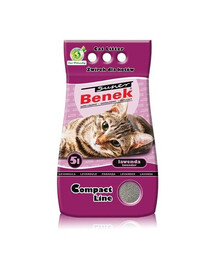 Certech Super Benek Compact Line Lavender jemné stelivo s vůní levandule pro kočky objem 5 l