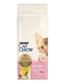 Purina Cat Chow Kitten Rich in Chicken granule pro koťata s kuřecím masem 15 kg