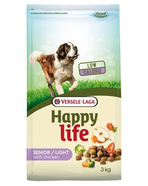 Versele-Laga Happy Life Light Senior Chicken 15 kg krmivo pro starší psy