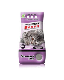 Certech Super Benek Standard Line Lavender hrubé stelivo pro kočky s vůní levandule 10 l