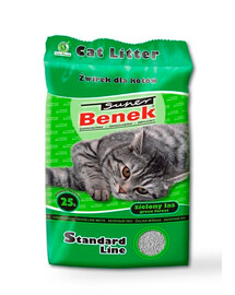 Certech Super Benek Standard Line Green Forest hrubé stelivo pro kočky s vůní zeleného lesa  25 l