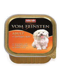 Animonda Vom Feinsten Adult Mit Geflugel + Kalb 150 g konzerva pro dospělé psy s drůbežím a telecím masem