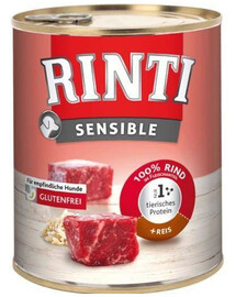 RINTI Sensible hovězí maso s rýží 800 g