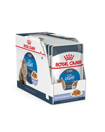 ROYAL CANIN Ultra Light in jelly vlhké krmivo v želé pro dospělé kočky se sklonem k nadváze 12x 85 g