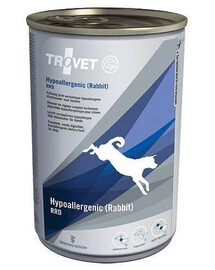 TROVET Hypoallergenic králík RRD krmivo pro psy 400 g