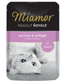 MIAMOR Ragout Royale kapsička pro kočky kachna s drůbežím masem v omáčce 100 g