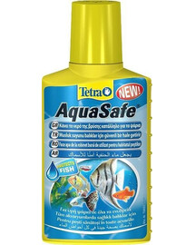 Tetra AquaSafe 500 ml přípravek, který  chrání ryby a rostliny před škodlivými látkami obsaženými ve vodovodní vodě