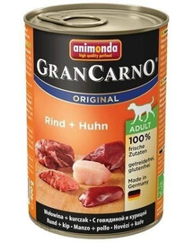 Animonda Grancarno Original Rind + Huhn 400 g hovězí a kuřecí konzerva pro psy 