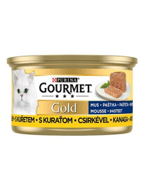 Purina Gourmet Gold Mousse paštika s kuřecím masem 85 g