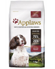 APPLAWS granule pro dospělé psy malých a středních plemen s kuřecím a jehněčím masem 7,5 kg