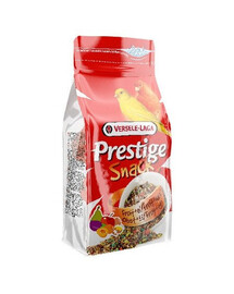 Versele-Laga Prestige Snack Canaries pamlsek se sušenkami a ovocem pro kanáry 125 g