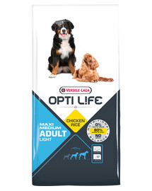 Versele-Laga Opti Life Adult Digestion Light Medium & Maxi 12,5 kg krmivo pro psy středních a velkých plemen