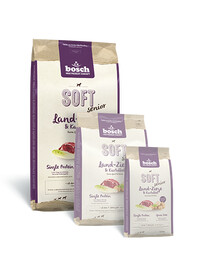 Bosch PetFood Bosch Soft Senior Goat & Potatoes 12,5 kg granule pro starší psy s citlivým žaludkem koza a brambory