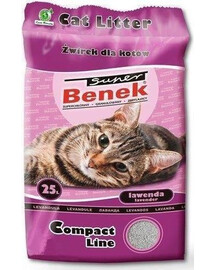 Super Benek Compact Line Lavender stelivo pro kočky s vůní levandule 25 l
