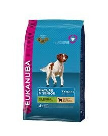 Eukanuba Dog Dry Base Senior All Breeds Lamb & Rice granule pro psy jehněčí s rýží 2,5 kg