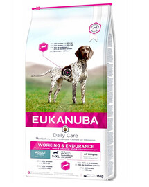 Eukanuba Dog Dry All Working & Endurance Chicken granule pro psy s kuřecím masem 15 kg