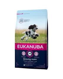 Eukanuba Puppy Medium Breed Chicken granule pro psy kuřecí 15 kg