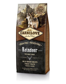 Carnilove Reindeer For Adult 12 kg - granule pro dospělé psy se sobím masem
