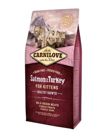 Carnilove For Kittens Salmon & Turkey 6 kg - granule pro koťata