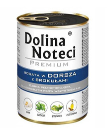 Dolina Noteci treska s brokolicí pro dospělé psy 400 g