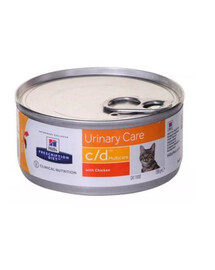 HILL'S Prescription Diet PD Feline C/D 24x 156 g mokré krmivo pro kočky 24x 156 g