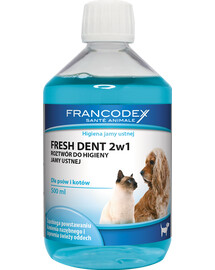 Francodex FreshDent ústní voda pro psy a kočky 500 ml
