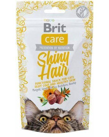 BRIT Care Cat Snack Shiny Hair pamlsek pro kočky 50 g