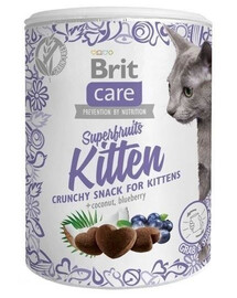 Brit Care Cat Snack Superfruits Kitten pamlsky pro koťata 100 g
