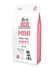 Brit Care Mini Grain-Free Puppy Lamb 2 kg hypoalergenní granule pro štěňata miniaturních plemen bez obilovin s jehněčím masem