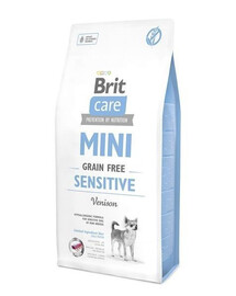 Brit Care Mini Grain-Free Sensitive 2 kg - hypoalergenní granule bez obilovin pro citlivá miniaturní plemena