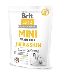 Brit Care Mini Grain Free Hair&Skin granule pro malá plemena s citlivou kůží 400g
