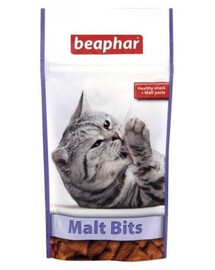 Beaphar Malt Bits pamlsek s pastou pro kočky proti pilobezoárům 35g