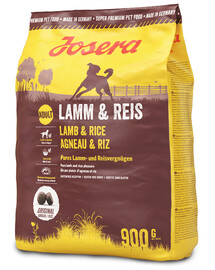 Josera Dog Lamb&Rice 900 g granule s nižším obsahem bílkovin