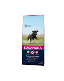 Eukanuba Junior Large Breed Chicken granule pro psy kuře 3 kg