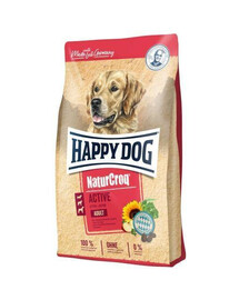 HAPPY DOG NaturCroq Active Adult 15 kg granule pro aktivní dospělé psy 15 kg