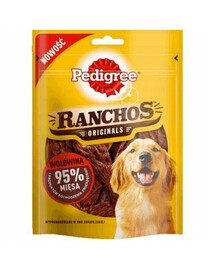 PEDIGREE Ranchos Originals pamlsek pro psy s hovězím masem 7x70 g