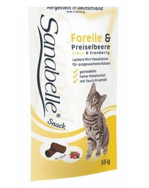 BOSCH Sanabelle Snack pamlsek pro kočky se pstruhem a borůvkou 55 g