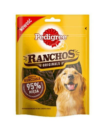 PEDIGREE Ranchos Originals pamlsky pro psy s kuřecím masem 7x 70 g