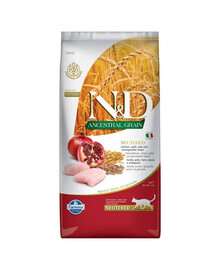 Farmina N&D Ancestral Grain Neutred Chicken Adult 5 kg granule pro dospělé kočky s kuřecím masem