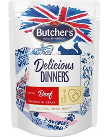 BUTCHER'S Classic Delicious Dinners s hovězími kousky v omáčce 100 g