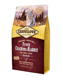 Carnilove Fresh For Adults Cats Chicken & Rabbit 2 kg granule pro dospělé kočky s kuřecím masem a králíkem