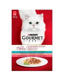 Purina Gourmet Mon Petit Set 6x 50 g sada kapsiček pro kočky s tuňákem v omáčce 