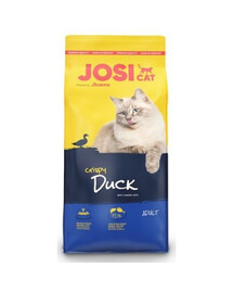 Josera JosiCat CrispyDuck 18 kg granule pro kočky s kachnou a rybami 18 kg